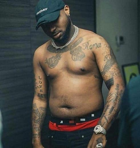 My tattoos almost gave my dad a heart attack' - Davido
